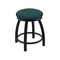 Holland Bar Stool Co 18" Swivel Vanity Stool, Black Wrinkle, Graph Tidal Seat 80218BW022 - alternate 1